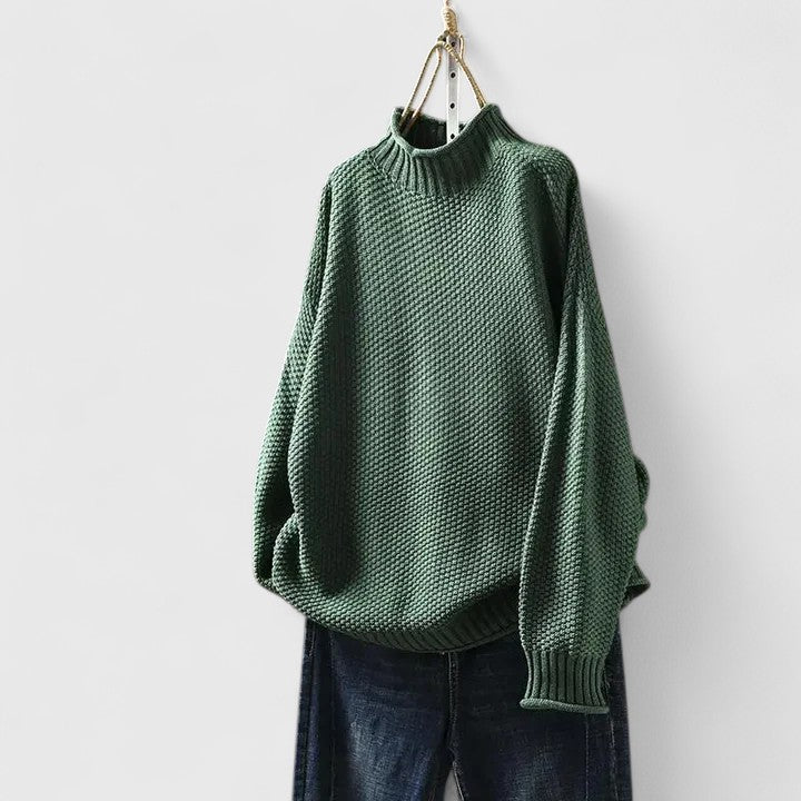 Covernorth Women's Oversized Knit Turtleneck Sweater