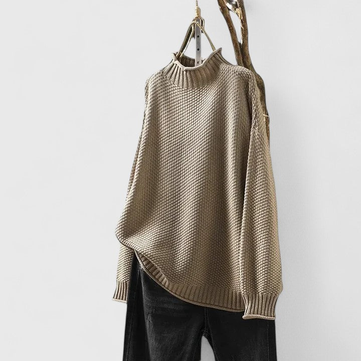 Covernorth Women's Oversized Knit Turtleneck Sweater