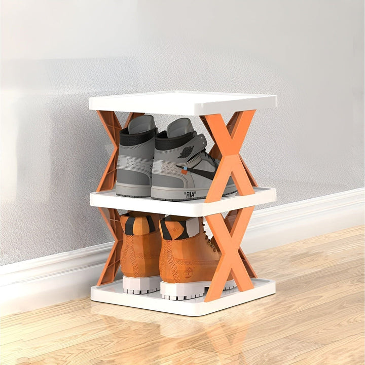 Shoe Rack Stand │ Stackable Space Saver │ Entryway Corner