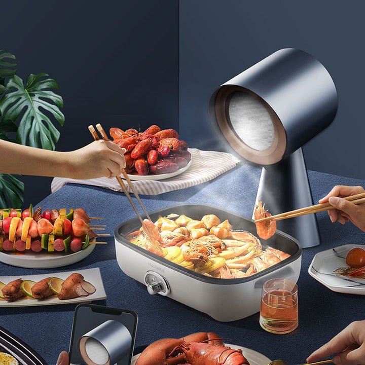 Portable Mini Vent Fan │ Quiet Cooling Airflow │ Kitchen & Desk │ Black