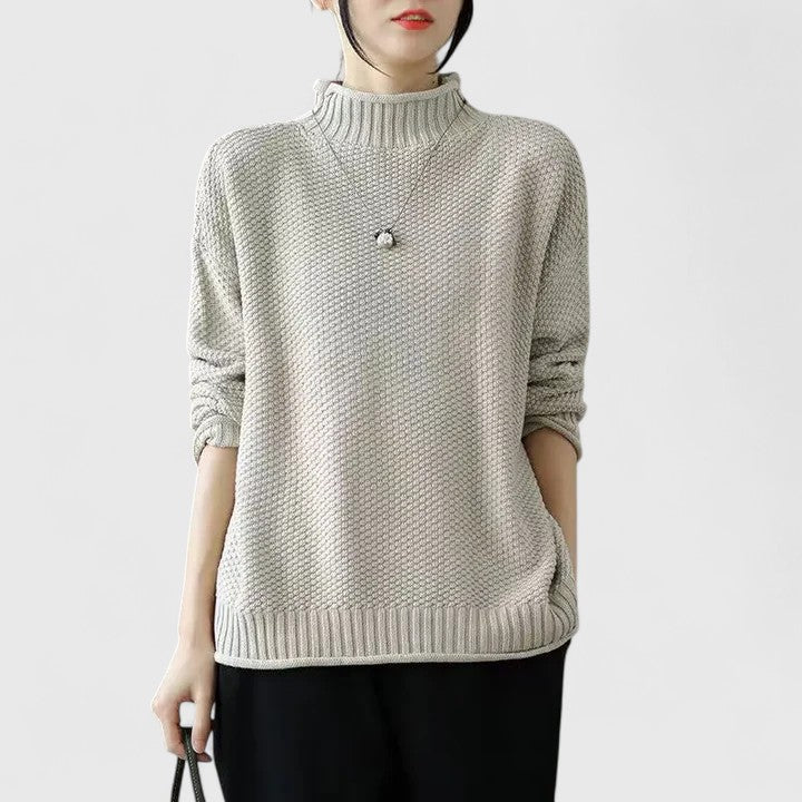 Covernorth Women's Oversized Knit Turtleneck Sweater