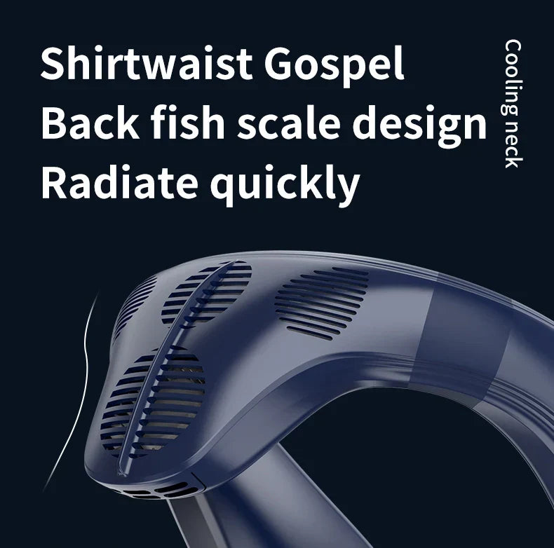 Portable Neck Fan | Hands-Free Cooling & Long Battery | Outdoor, Travel & Work