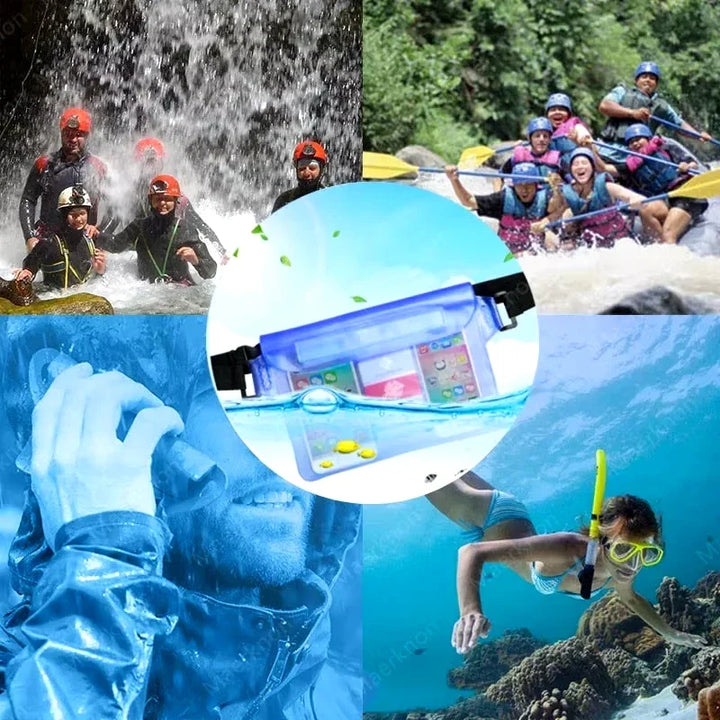 Waterproof Waist Pouch │ Dry Bag with Triple Seal Protection │ Beach & Swimming