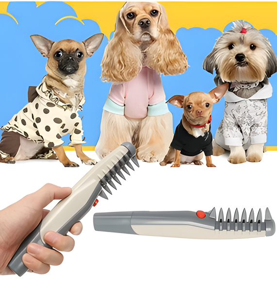 Pet Hair Trimmer │ Gentle Mat & Knot Removal │ Home Grooming │ Grey