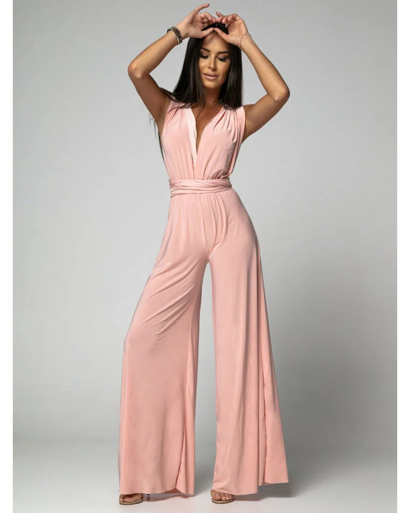Covernorth Women's Halter Neck Wide-Leg Jumpsuit