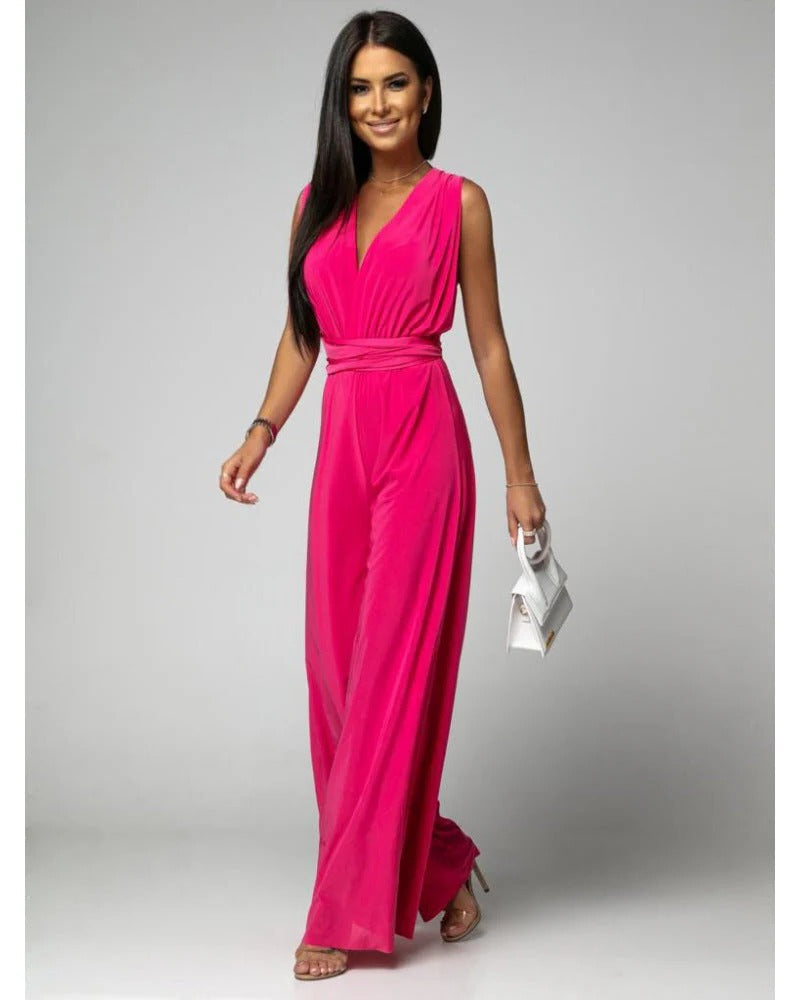 Covernorth Women's Halter Neck Wide-Leg Jumpsuit