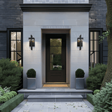 Modern Geometric LED Outdoor Wall Sconce Architectural Entryway Light