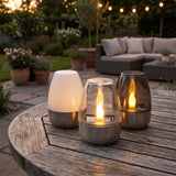 Solar-Powered Candle Lamp | Flame Effect, Auto-Sensor | Patio, Garden