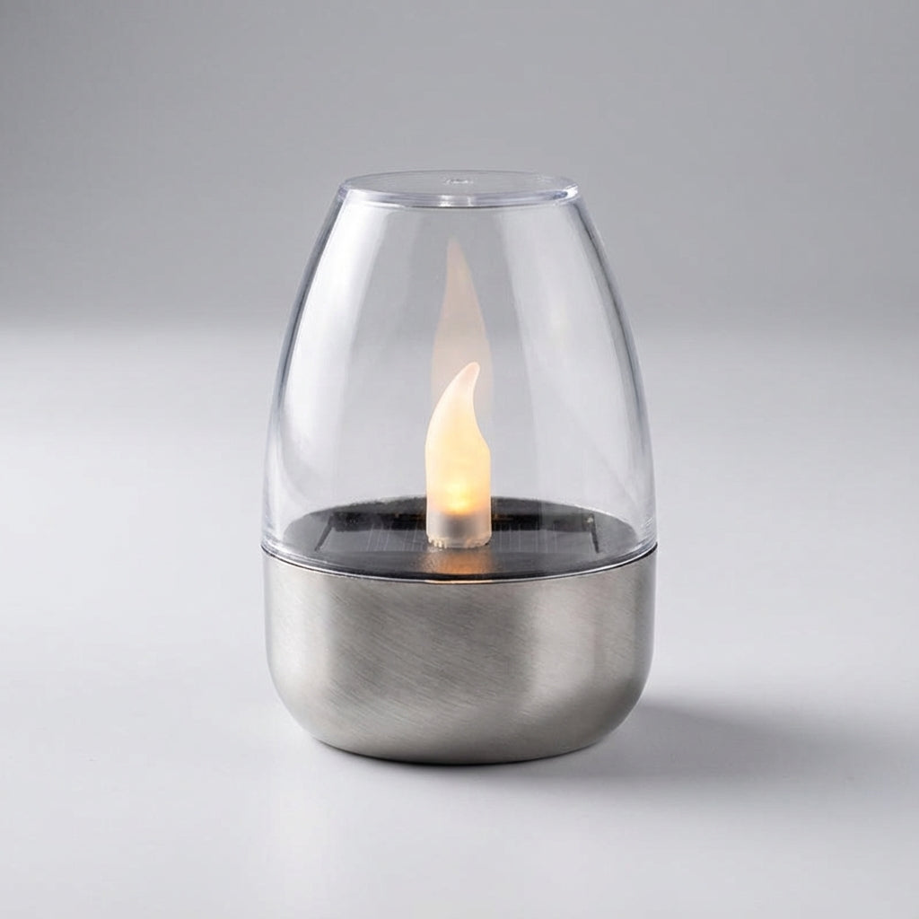 Solar-Powered Candle Lamp | Flame Effect, Auto-Sensor | Patio, Garden