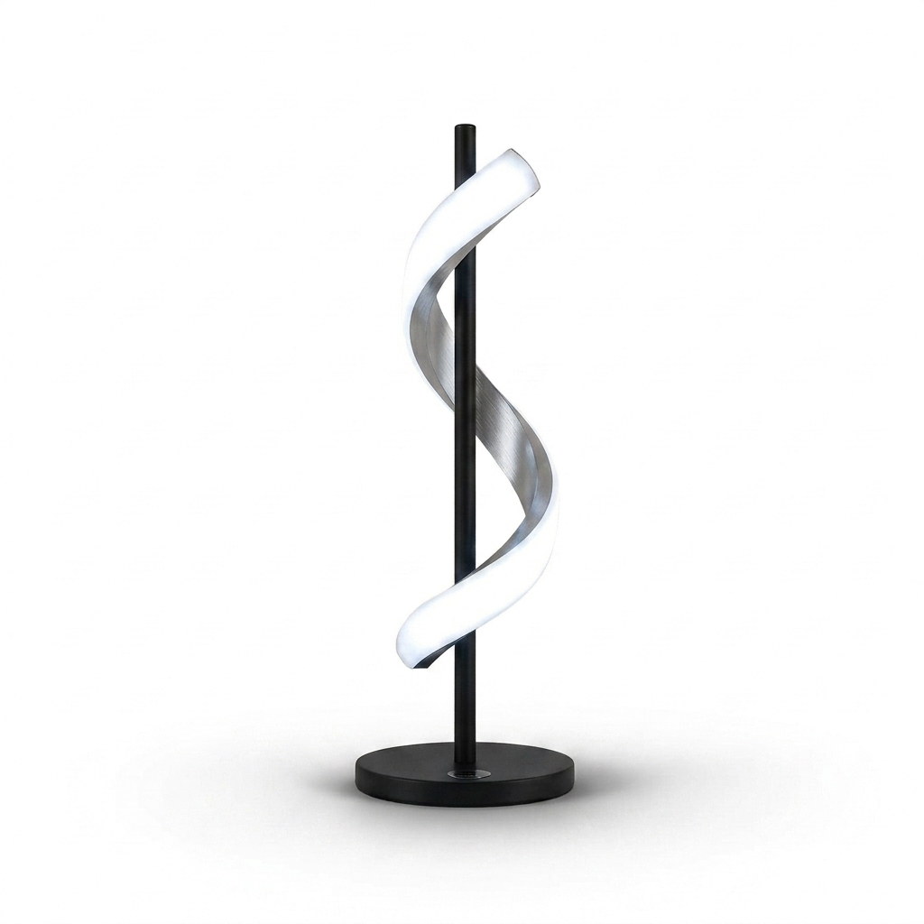 Spiral LED Accent Table Lamp