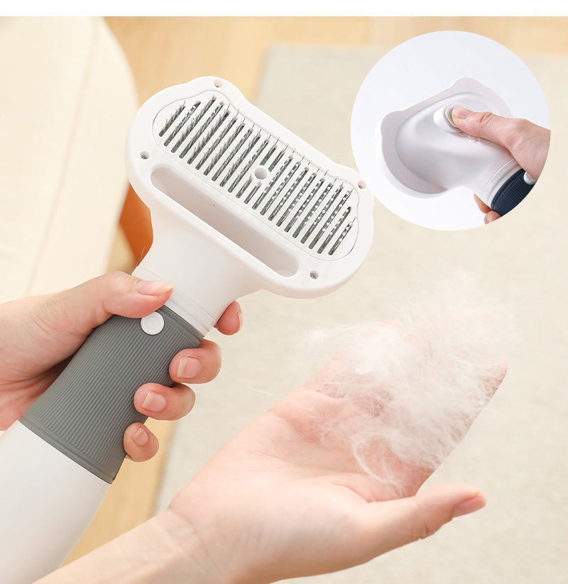 2-in-1 Pet Hair Dryer | 3 Heat Speeds & Self Cleaning | Grooming | White