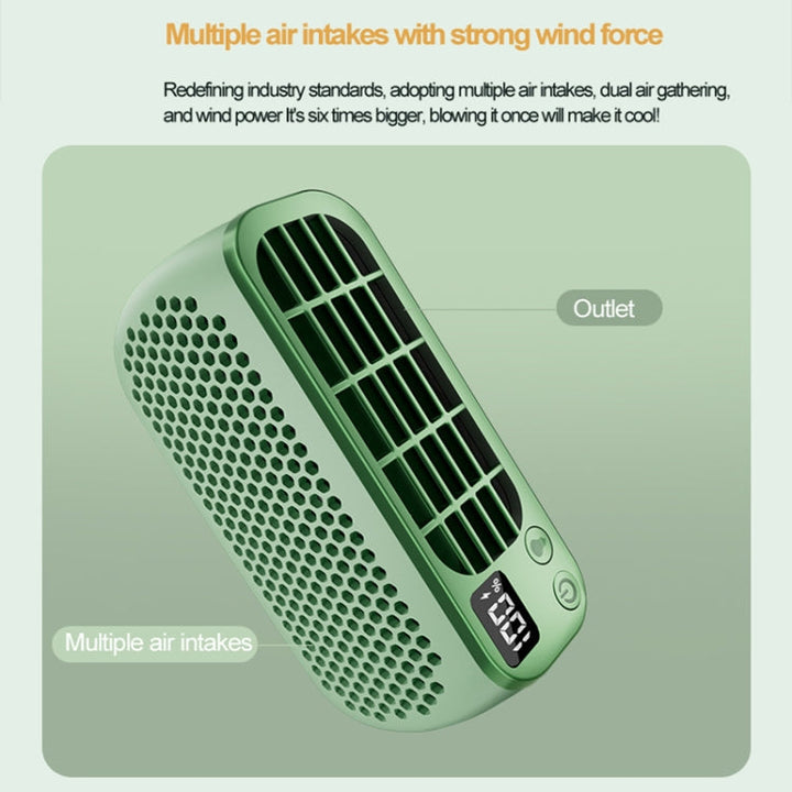 Portable Mini Fan | 5 Speeds, LED Display, Power Bank | Desk & Travel | Pink