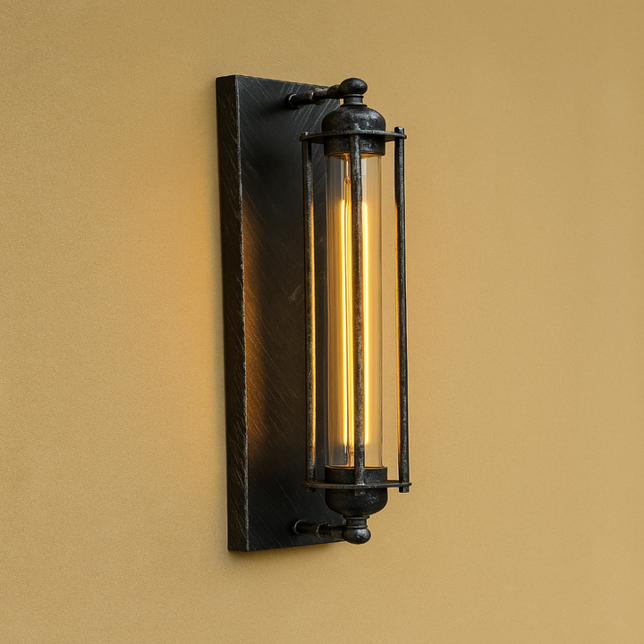 Vintage Wall Sconce | Dimmable Light | Hallway & Porch | Black