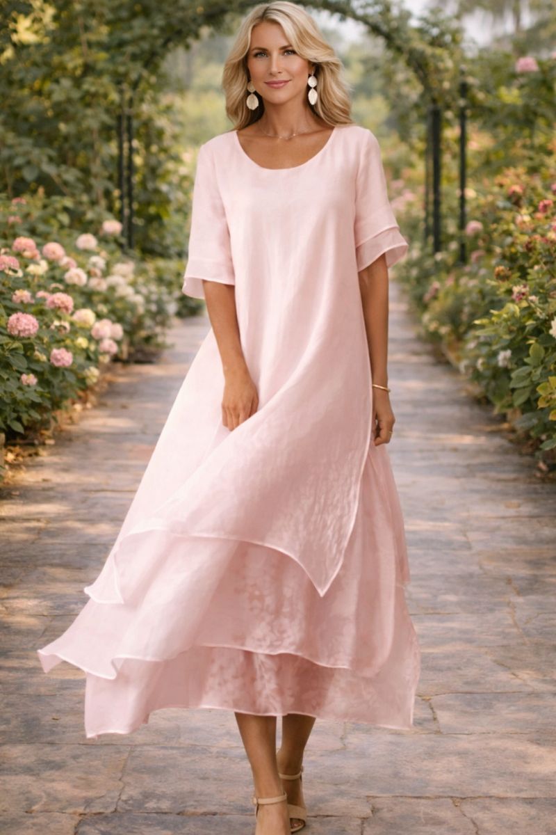 Women's Layered Asymmetric Dress
