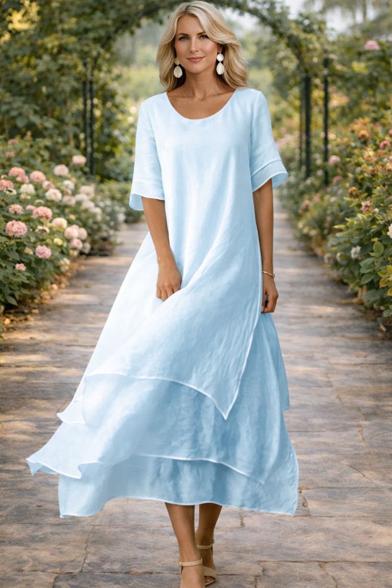 Women's Layered Asymmetric Dress