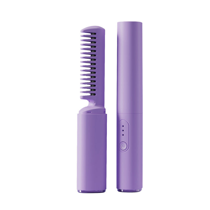 Wireless Hair Styler Comb | Cordless Anti-Burn Design | On-the-Go Styling