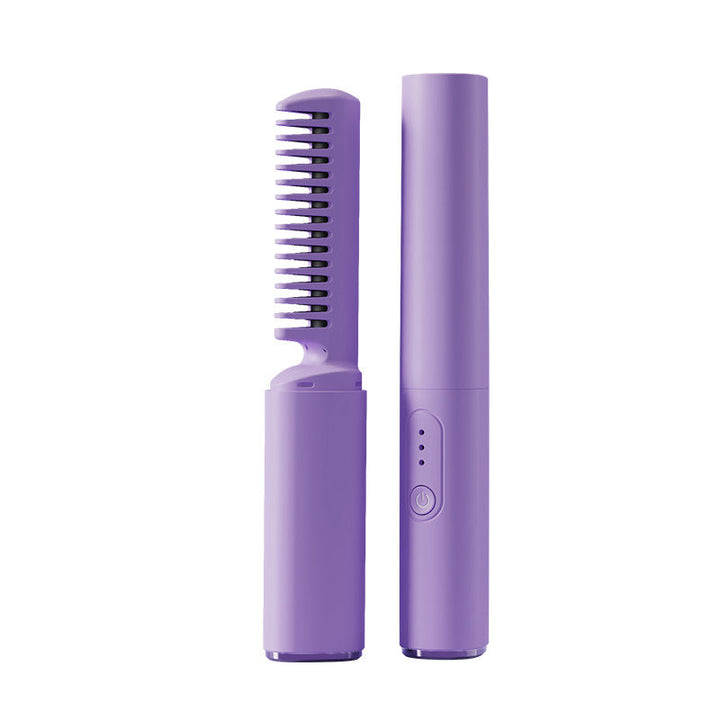 Wireless Hair Styler Comb | Cordless Anti-Burn Design | On-the-Go Styling