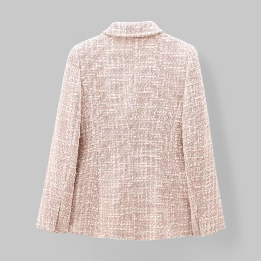 Women's Double-Breasted Tweed Blazer