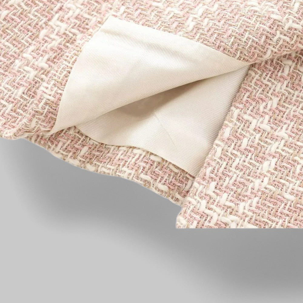 Women's Double-Breasted Tweed Blazer