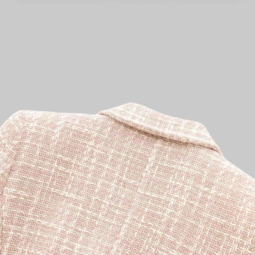 Women's Double-Breasted Tweed Blazer