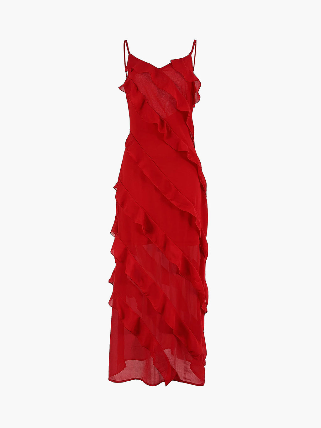 Women’s Ruffled Midi Dress