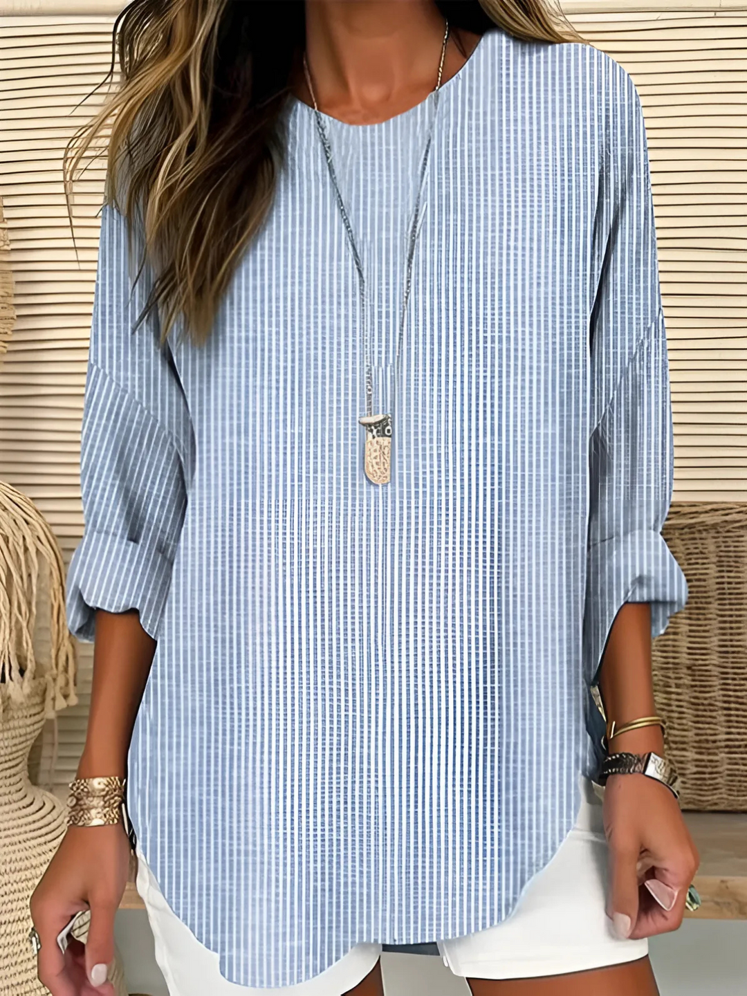 Covernorth Women’s Striped Long-Sleeve Tunic