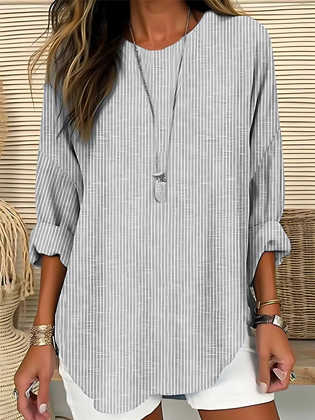 Covernorth Women’s Striped Long-Sleeve Tunic