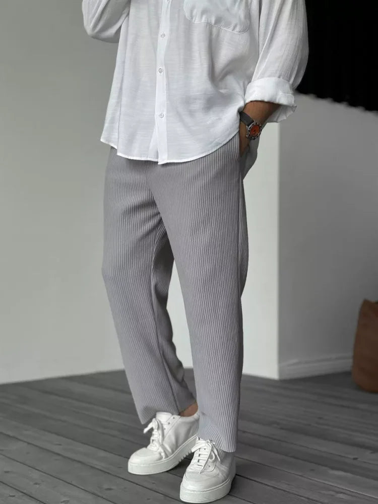 Covernorth Men’s Ribbed Straight-Leg Trousers