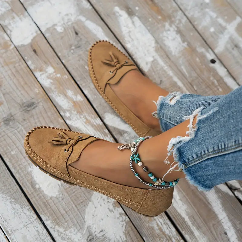 Women's Suede Tassel Loafers