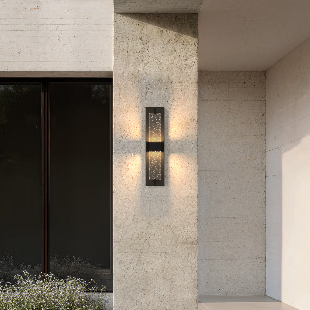 Modern Bubble Glass Outdoor Wall Sconce – Waterproof LED Porch Light
