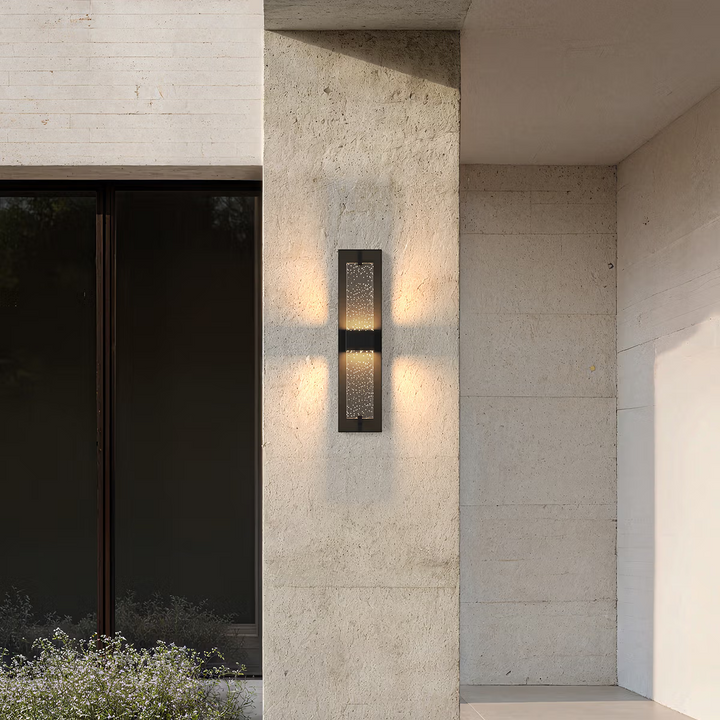 Modern Bubble Glass Outdoor Wall Sconce – Waterproof LED Porch Light