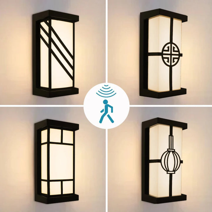 Modern LED Wall Sconce | Warm Light Fixture | Porch, Entryway & Patio