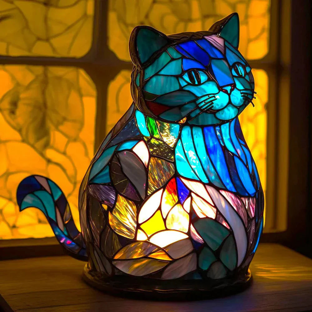 Handcrafted Mosaic Animal Table Lamp