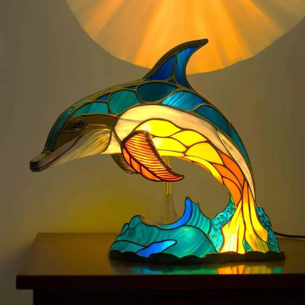Handcrafted Mosaic Animal Table Lamp