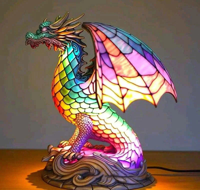 Handcrafted Mosaic Animal Table Lamp