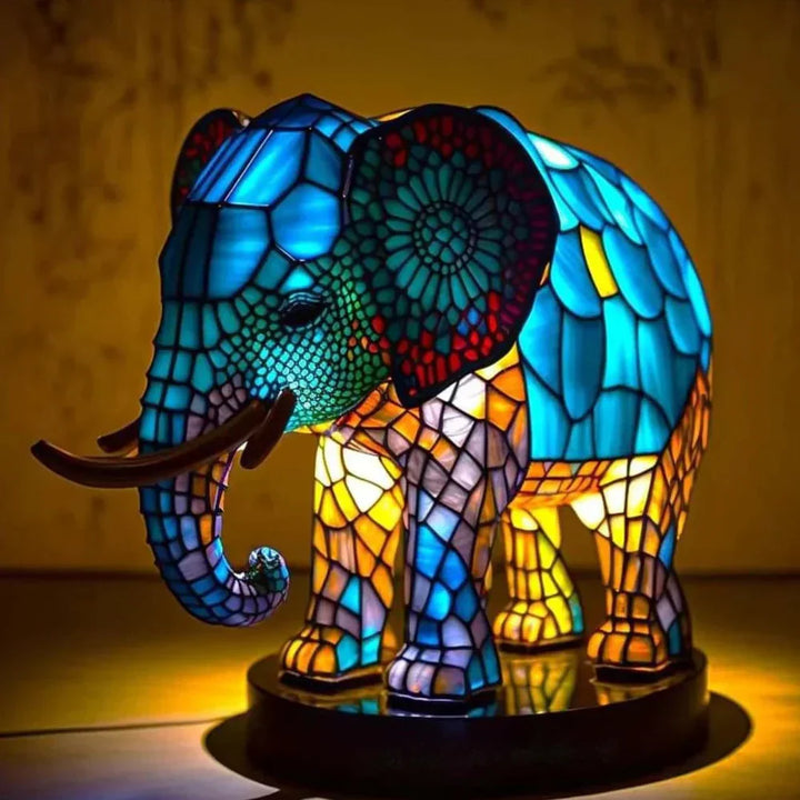Handcrafted Mosaic Animal Table Lamp