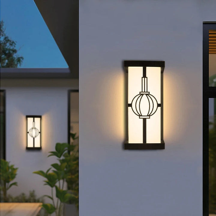 Modern LED Wall Sconce | Warm Light Fixture | Porch, Entryway & Patio