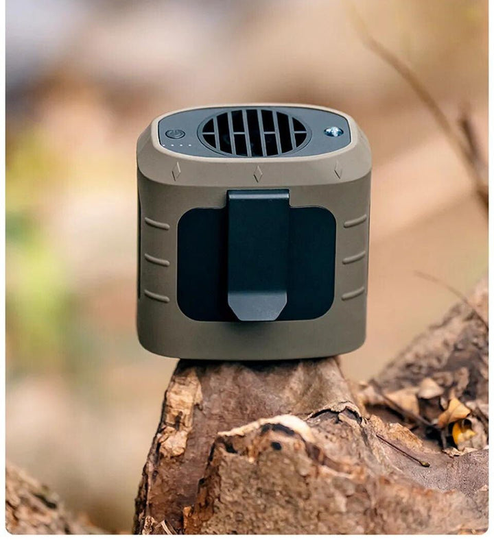 Portable Waist Fan | USB Rechargeable & LED Light | Camping & Hiking