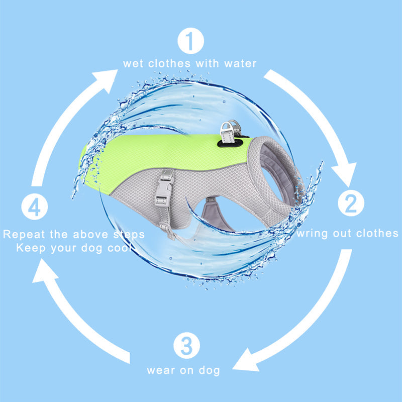 Dog Cooling Vest | Evaporative Heat Relief | Summer Walks