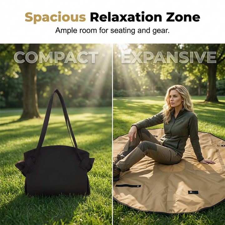 2-in-1 Picnic Mat Bag │ Large & Portable, Sand-Free │ Outdoor & Beach