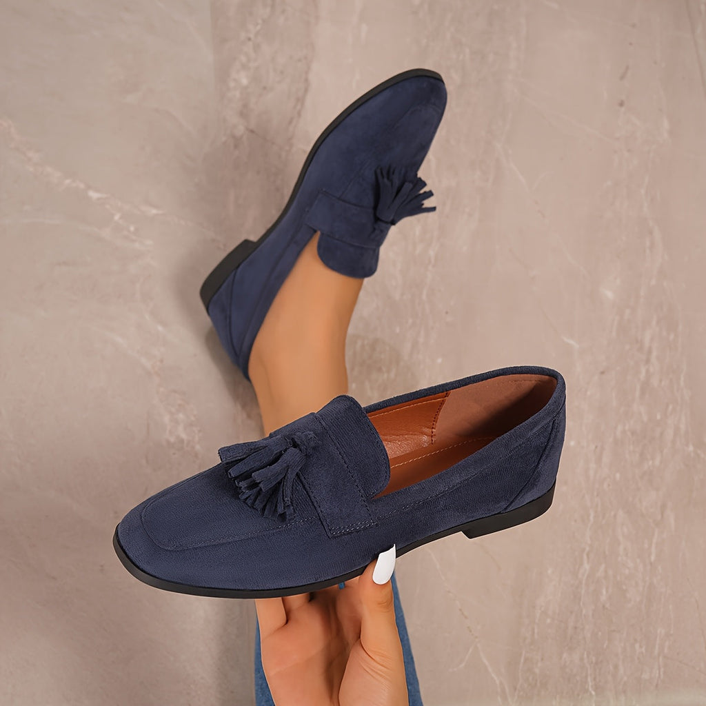 Women's Faux-Suede Tassel Loafers