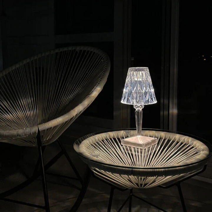 Crystal Cordless LED Table Lamp