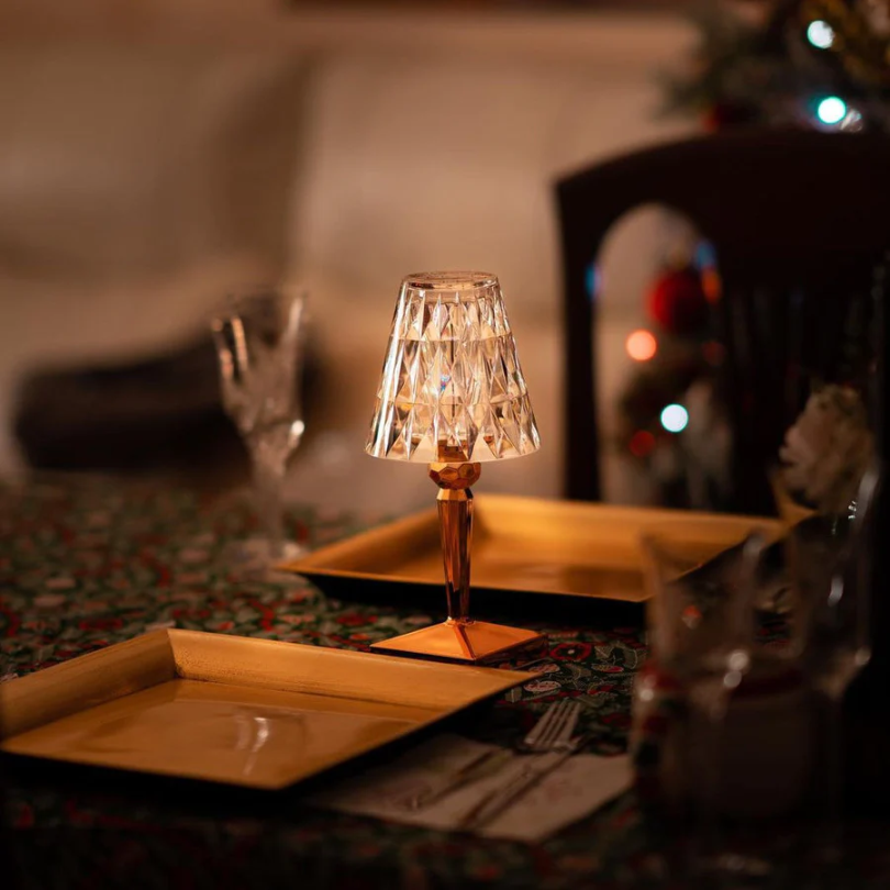 Crystal Cordless LED Table Lamp