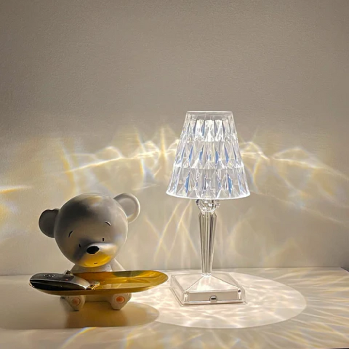Crystal Cordless LED Table Lamp