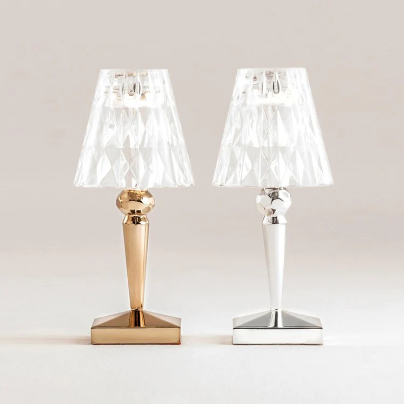 Crystal Cordless LED Table Lamp