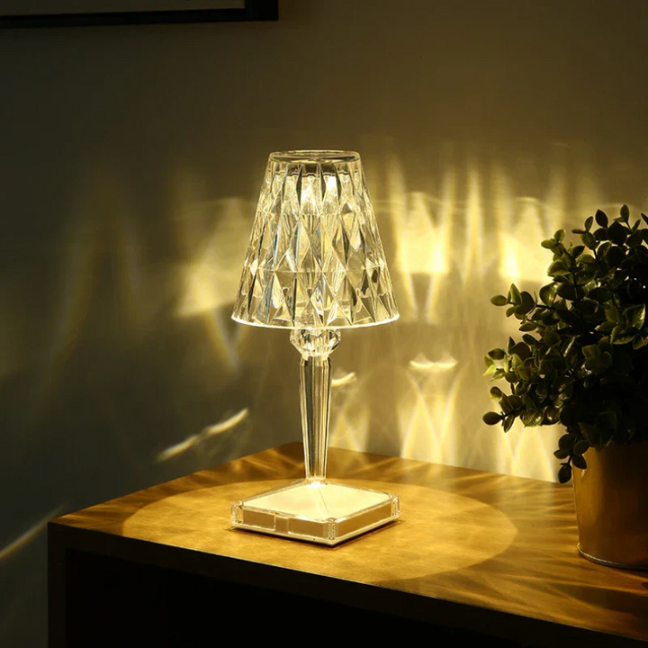 Crystal Cordless LED Table Lamp