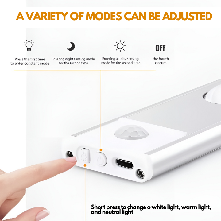 Motion Sensor LED Strip | Ultra Thin USB Light | Cabinet & Closet