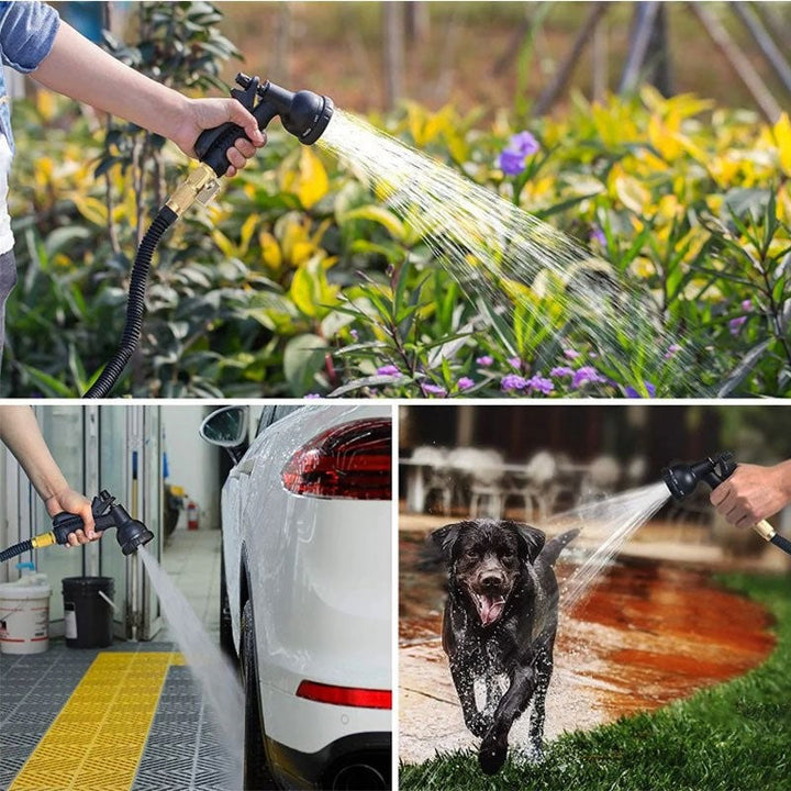 Expandable Garden Hose │ Kink-Free, Lightweight │ Lawn, Patio & Car Care │ Black