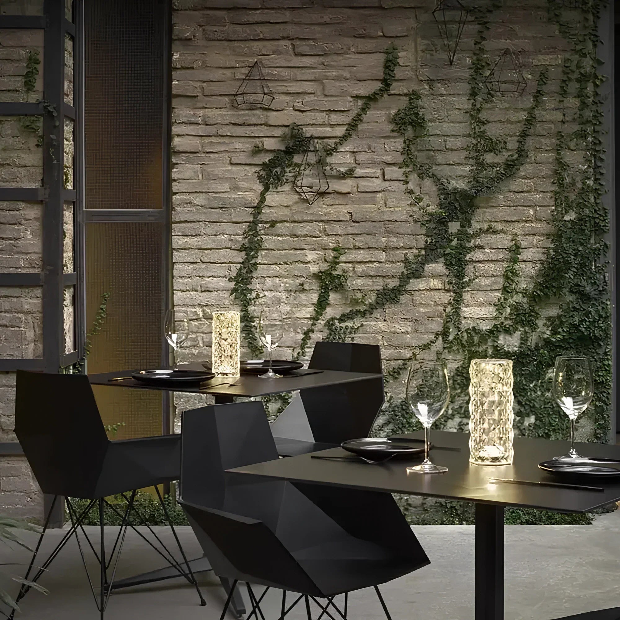 Crystal Prism Ambient Touch Control Table Lamp