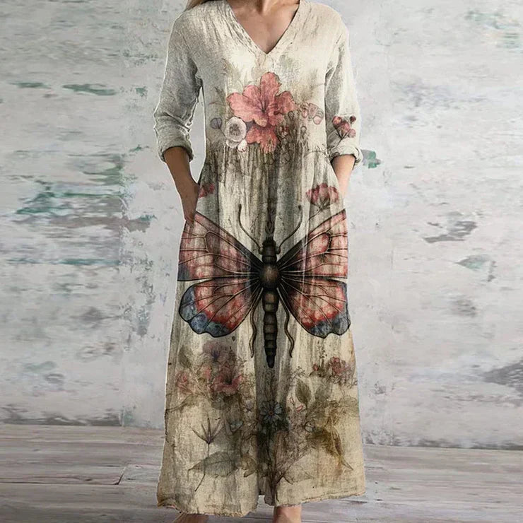 Covernorth Women’s Floral Patchwork Maxi Dress
